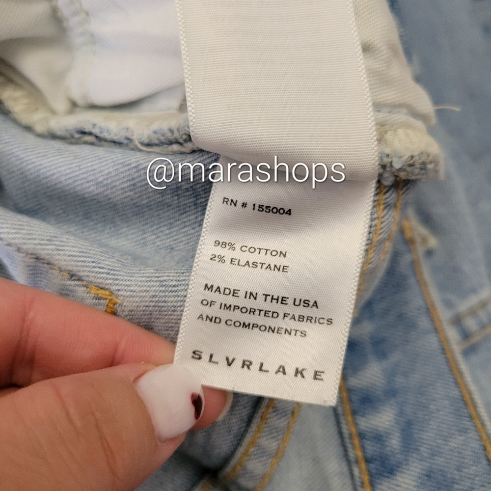 SLVRLAKE Grace High-Rise Stretch Wide Crop Jeans - Picture 6 of 6